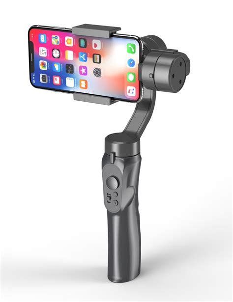 3-Axis Gimbal Stabilizer for Smartphone, Foldbale Phone Gimbal Handheld Stabilizer Video Vlog Youtuber Live Record for iPhone Android Phones, Ultra-Light Weighted w/Auto Inception Dolly Zoom (White)