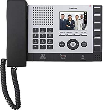 Aiphone Corporation is-MV Video Master Station for is Series Local Hardwired Video Intercom, Flame Resisting ABS Resin, 7-1/2" x 9-7/8" x 2-3/8"