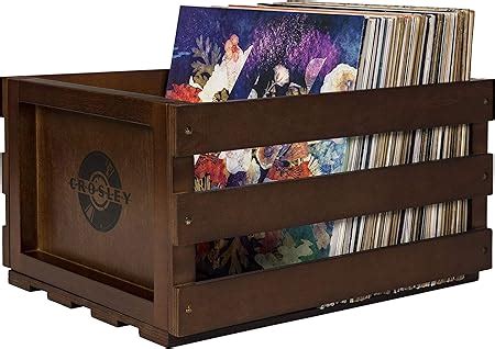 Crosley AC1004A-AC Record Storage Crate Holds up to 75 Albums, Acorn