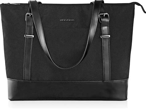 KROSER Laptop Tote bag 15.6 Inch Large Shoulder Bag Lightweight with USB Charging Port Water-repellent Computer Tote Bag Women Stylish Handbag