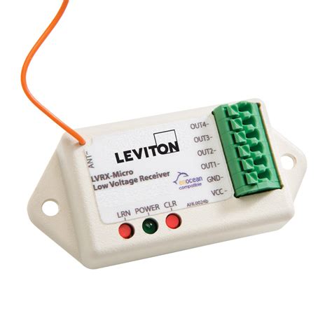 Leviton WS0RC-S00 2-Channel Shade Controller, 8-30VDC, Light Almond