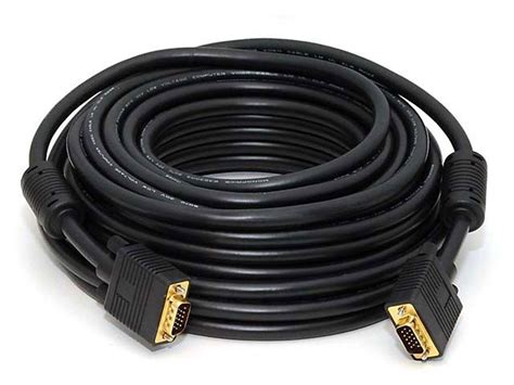 Product Deal Monoprice 50ft Super VGA M/M CL2 Rated (For In-Wall Installation) Cable w/ Ferrites (Gold Plated)