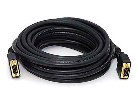 Product Deal Monoprice 50ft Super VGA M/M CL2 Rated (For In-Wall Installation) Cable w/ Ferrites (Gold Plated)