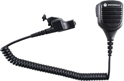 Motorola PMMN4045B Water-Resistant Remote Speaker Microphone with 3.5mm Audio Jack (Black)