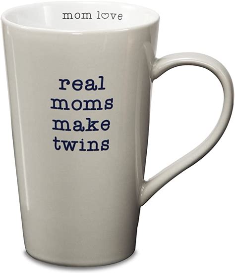 Super Cheap 🛒 Pavilion Gift Company Stoneware Mug, Real Moms Make Twins,Multicolored