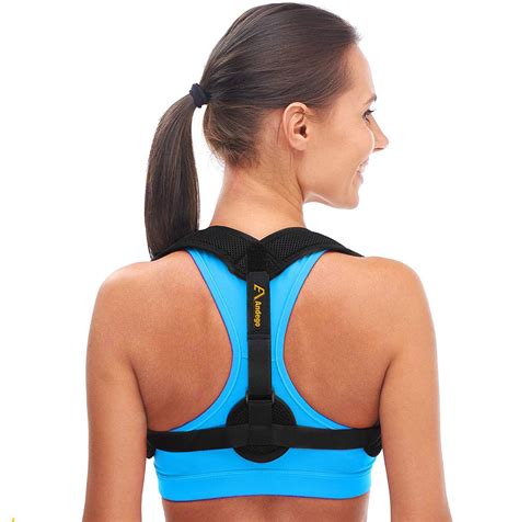 Posture Corrector for Women & Men Back Brace Improve Posture and Provide Pain Relief of Back Neck & Shoulder Full Adjustable Elastic Straps ( Size: L 31.5''-35.4'' Waist )