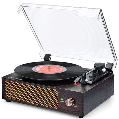 Record Player with Speakers Turntable Wireless Phonograph Portable LP 3 Speed Belt Drive Record Player
