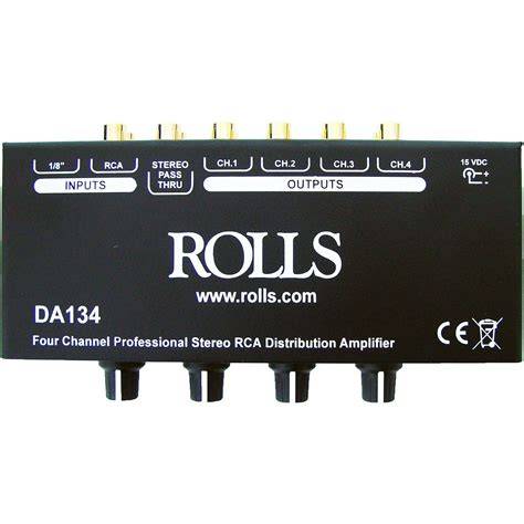 Best Deal 🛒 Rolls DA134 4-Channel Distribution Amplifier