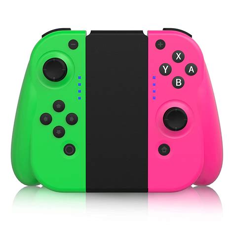 STOGA Wireless Controller for Nintendo Switch/Switch Lite, Joy-Con Controller Replacement for Switch Joypad Console with Motion Control & Dual Shock –Pink/Green