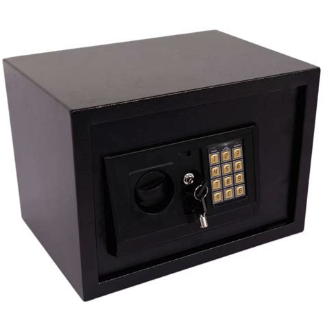 Best Promo Safe and Lock Box - Safe Box, Safes And Lock Boxes, Money Box, Safety Boxes for Home, Digital Safe Box, Steel Alloy Drop Safe, Includes Keys- SereneLife SLSFE14