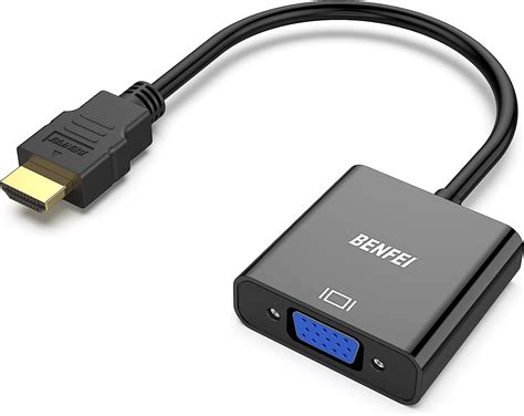 SiyuXinyi HDMI-auf-VGA-Adapter (Stecker auf Buchse) mit 50 cm USB-Netzkabel für Computer, Desktop, Laptop, PC, Monitor, Projektor, HDTV Wait, Universalgerät!