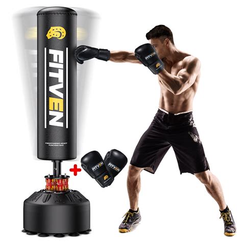 Crazy Clearance The Power Freestanding Punching Bag 70’’-203 lb Heavy Bag with Suction Base for Adult Youth,Men Free Stand Punch,Kickboxing Bags,Standing Heavy Punching Bag