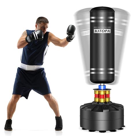 Crazy Clearance The Power Freestanding Punching Bag 70’’-203 lb Heavy Bag with Suction Base for Adult Youth,Men Free Stand Punch,Kickboxing Bags,Standing Heavy Punching Bag