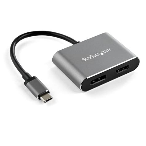 USB C to Dual HDMI Adapter Converter, MCY USB Type C Hub to Dual HDMI, 4 in 1 Thunderbolt 3 to HDMI with 2 HDMI 4K,USB 3.0 Port,Power Delivery Compatible with MacBook Lenovo and More USB C Devices
