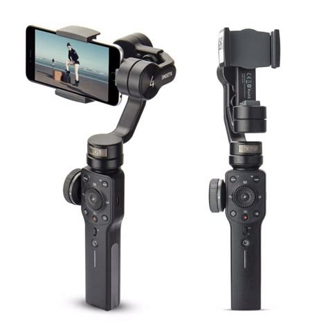 Zhiyun Smooth 4 [Official] 3-Axis Handheld Smartphone Gimbal, Professional Phone Stabilizer for iPhone Android(with Tripod), Ideal for Vlogging YouTube TikTok Instagram Live Video